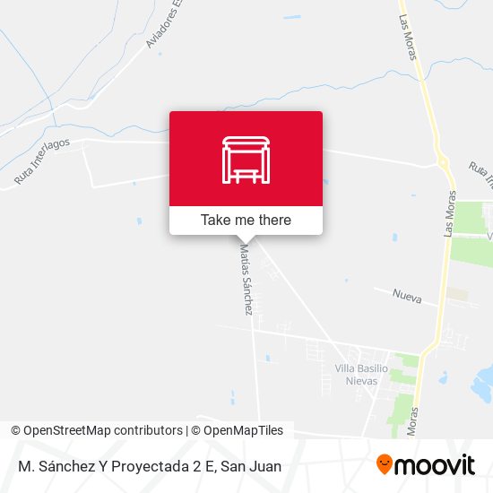 M. Sánchez Y Proyectada 2 E map