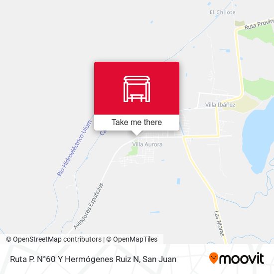 Mapa de Ruta P. N°60 Y Hermógenes Ruiz N