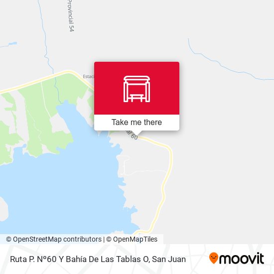 Ruta P. Nº60 Y Bahía De Las Tablas O map