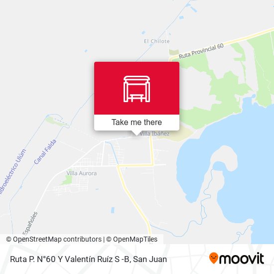 Ruta P. N°60 Y Valentín Ruíz S -B map