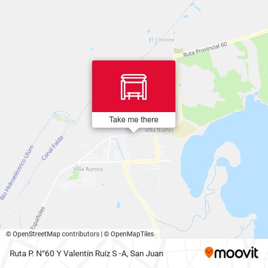 Ruta P. N°60 Y Valentín Ruíz S -A map