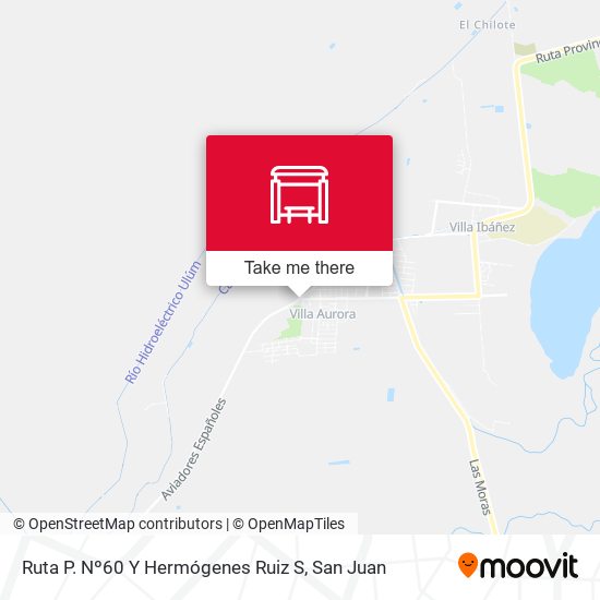 Ruta P. Nº60 Y Hermógenes Ruiz S map