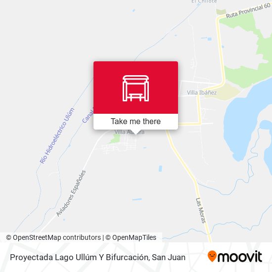 Mapa de Proyectada Lago Ullúm Y Bifurcación