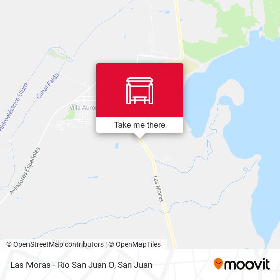 Las Moras - Río San Juan O map