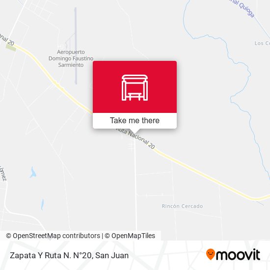 Zapata Y Ruta N. N°20 map