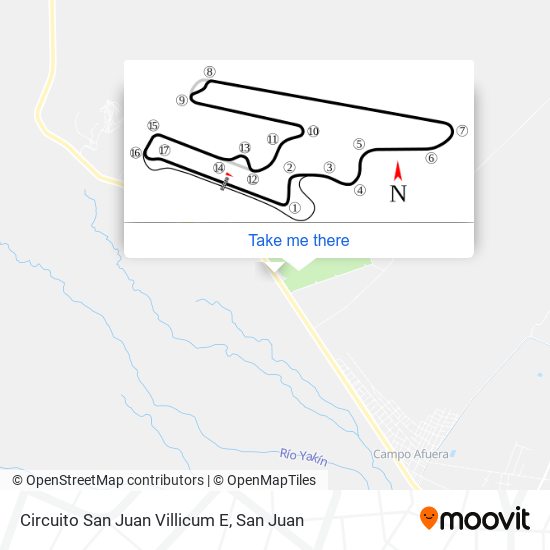 Circuito San Juan Villicum E map