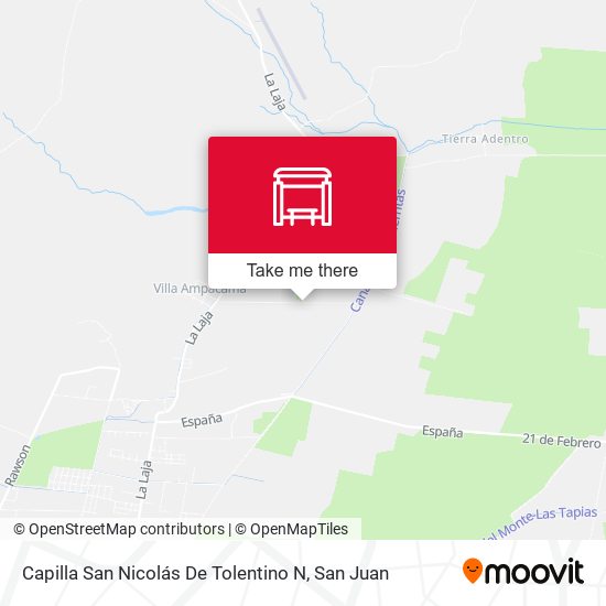 Capilla San Nicolás De Tolentino N map
