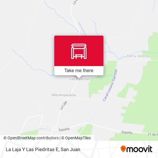 La Laja Y Las Piedritas E map