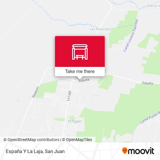 Mapa de España Y La Laja