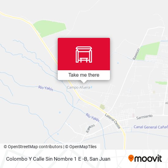Mapa de Colombo Y Calle Sin Nombre 1 E -B