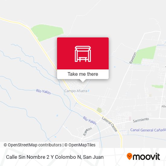 Mapa de Calle Sin Nombre 2 Y Colombo N