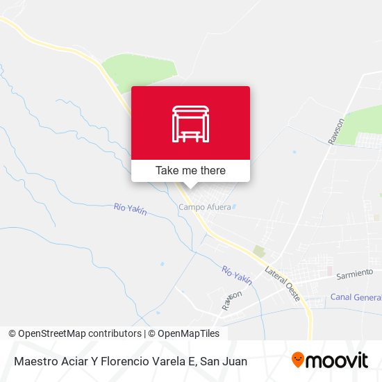 Mapa de Maestro Aciar Y Florencio Varela E