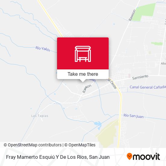 Fray Mamerto Esquiú Y De Los Ríos map