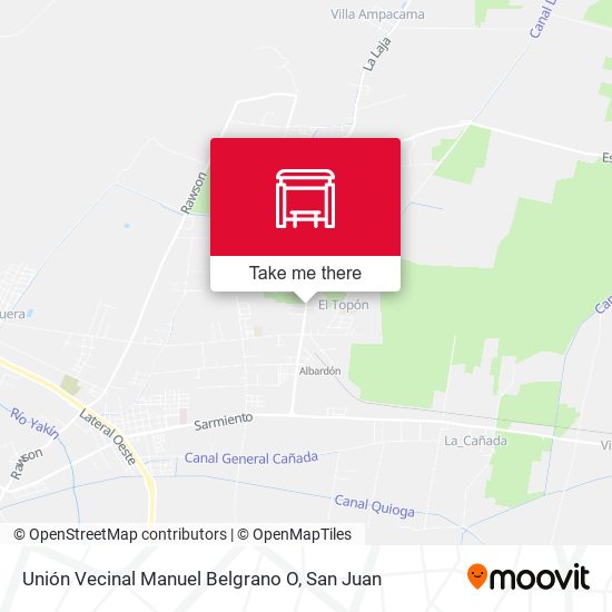Unión Vecinal Manuel Belgrano O map