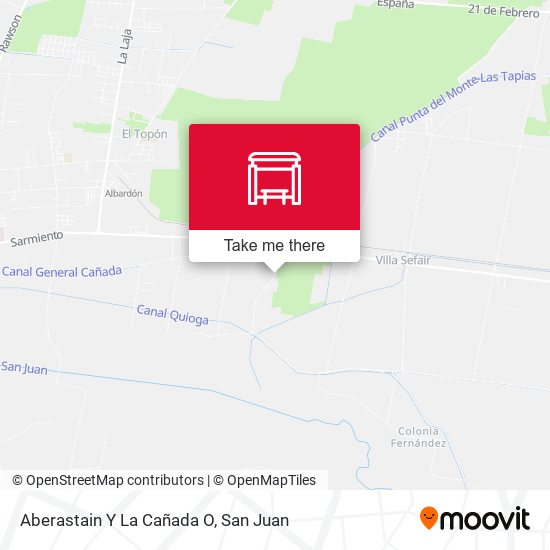 Aberastain Y La Cañada O map
