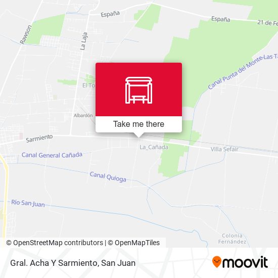 Gral. Acha Y Sarmiento map