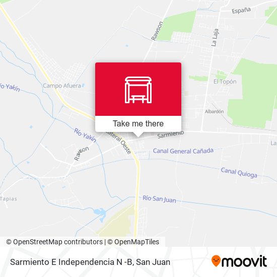 Sarmiento E Independencia N -B map