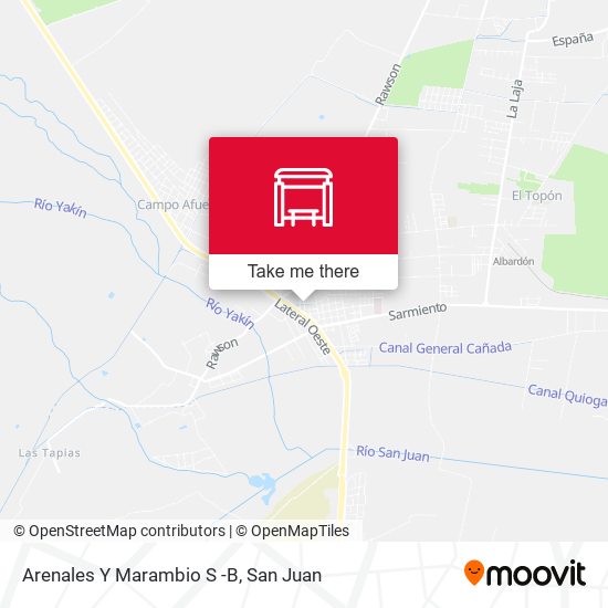 Mapa de Arenales Y Marambio S -B