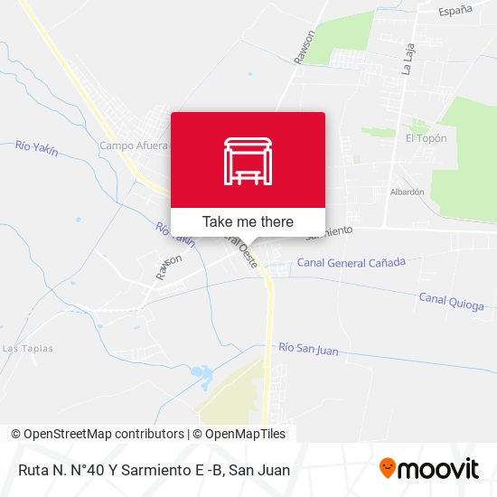 Mapa de Ruta N. N°40 Y Sarmiento E -B
