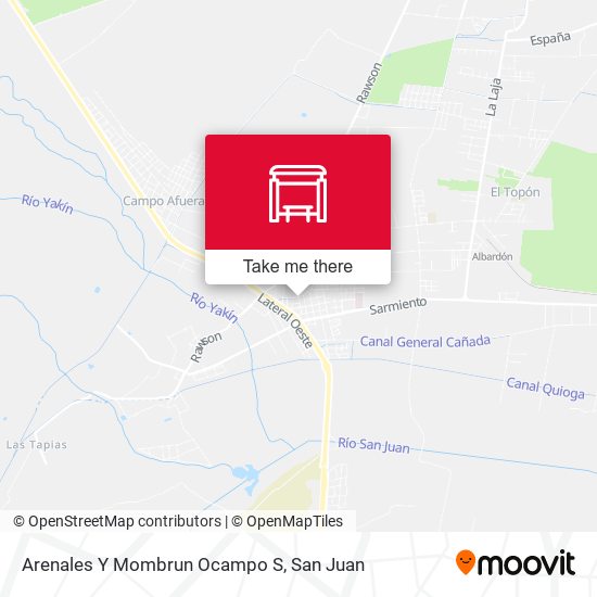 Arenales Y Mombrun Ocampo S map