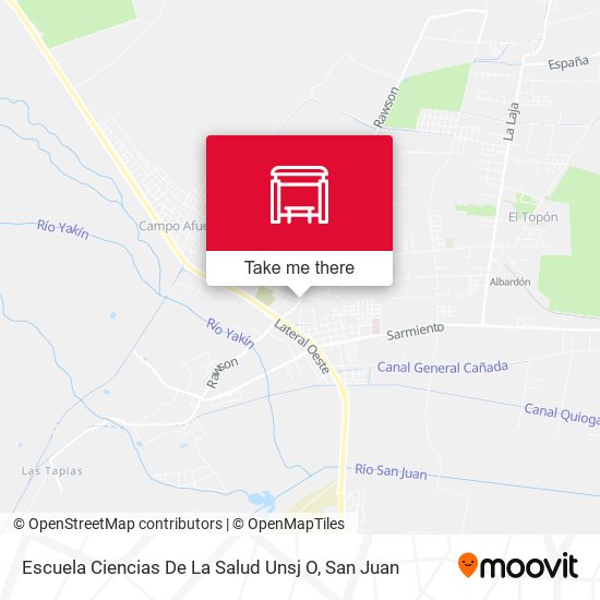 Escuela Ciencias De La Salud Unsj O map