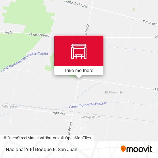 Mapa de Nacional Y El Bosque E