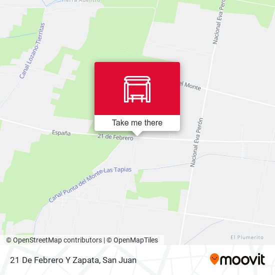 21 De Febrero Y Zapata map