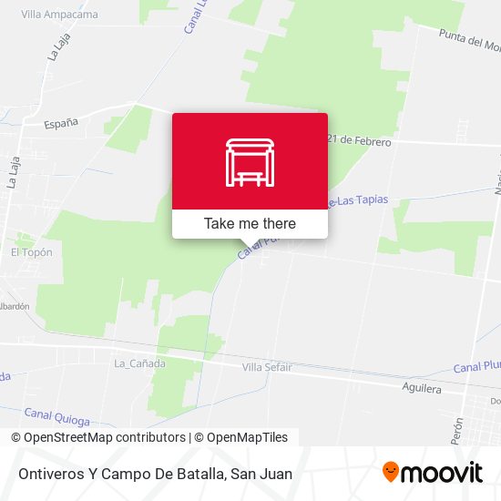 Mapa de Ontiveros Y Campo De Batalla