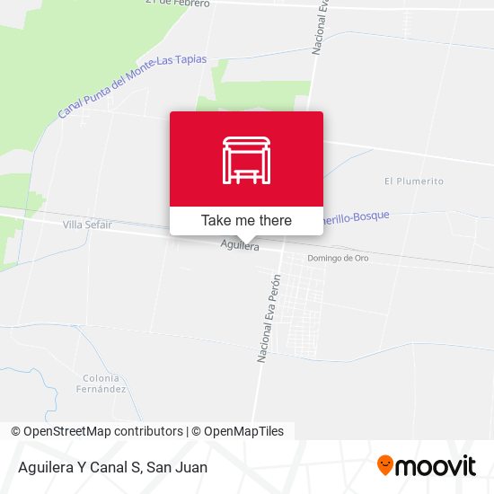 Mapa de Aguilera Y Canal S