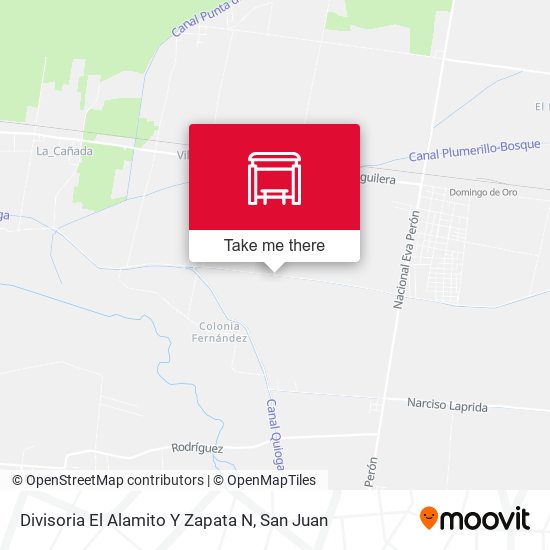 Mapa de Divisoria El Alamito Y Zapata N