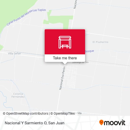 Nacional Y Sarmiento O map