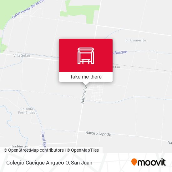 Mapa de Colegio Cacique Angaco O