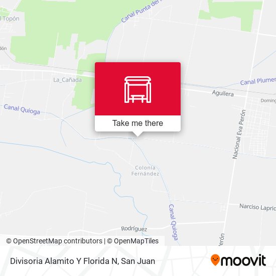 Mapa de Divisoria Alamito Y Florida N