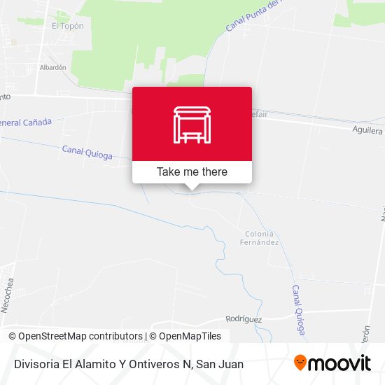 Mapa de Divisoria El Alamito Y Ontiveros N