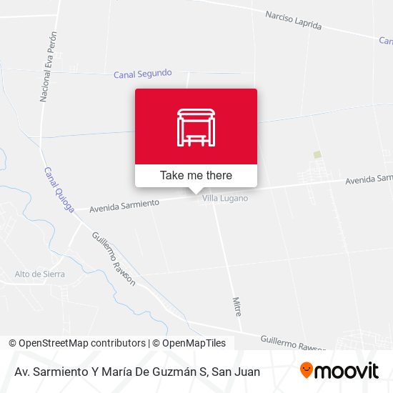 Av. Sarmiento Y María De Guzmán S map