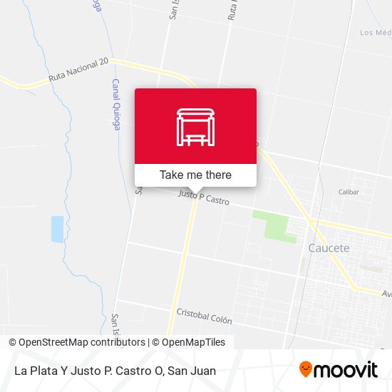 La Plata Y Justo P. Castro O map