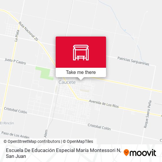 Escuela De Educación Especial María Montessori N map