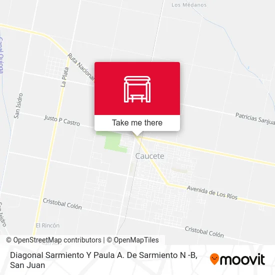 Diagonal Sarmiento Y Paula A. De Sarmiento N -B map