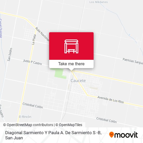 Diagonal Sarmiento Y Paula A. De Sarmiento S -B map