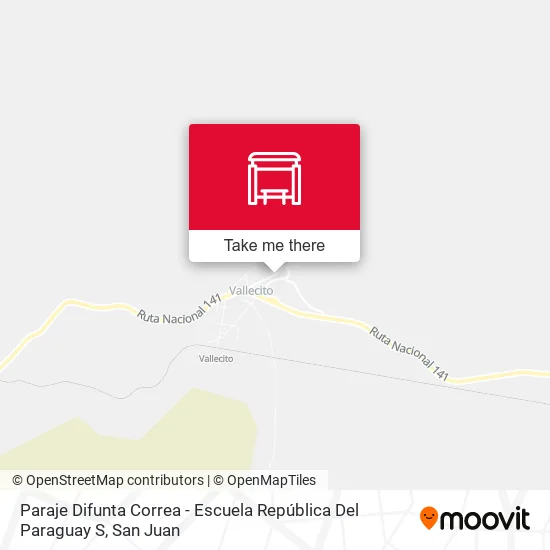 Paraje Difunta Correa - Escuela República Del Paraguay S map