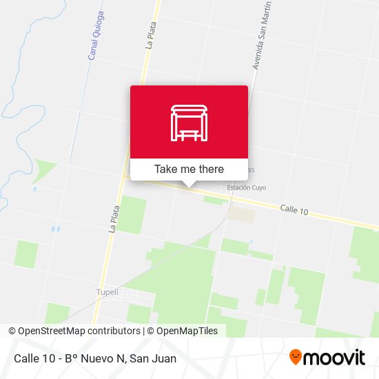 Calle 10 - Bº Nuevo N map