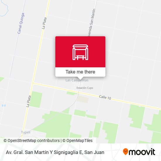 Av. Gral. San Martín Y Signigaglia E map