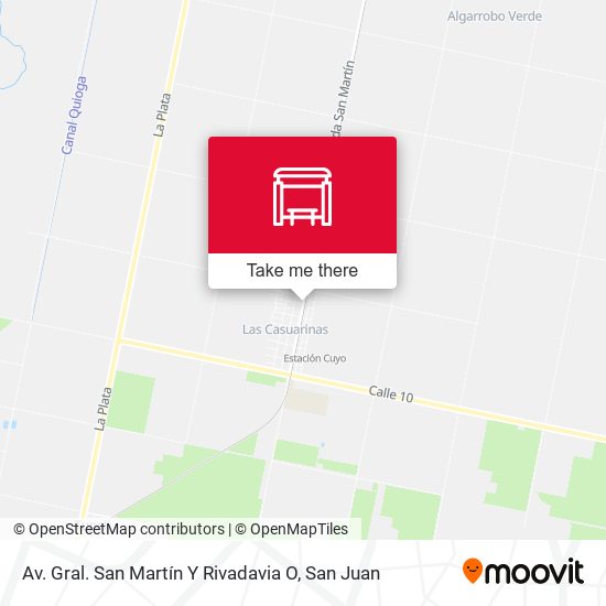 Av. Gral. San Martín Y Rivadavia O map
