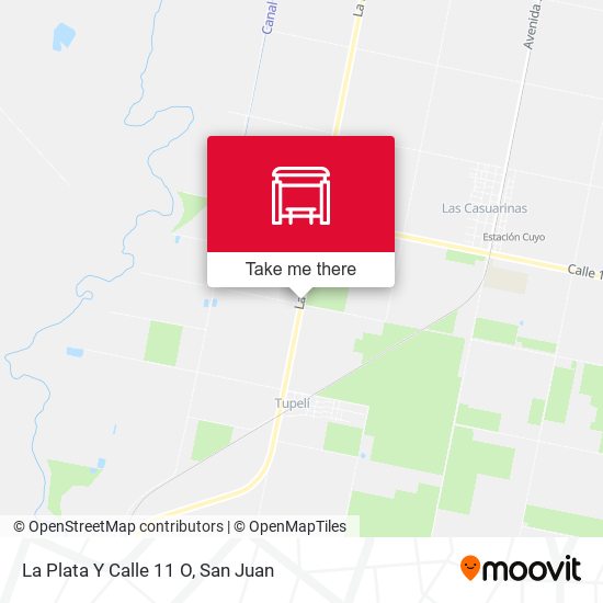 Mapa de La Plata Y Calle 11 O