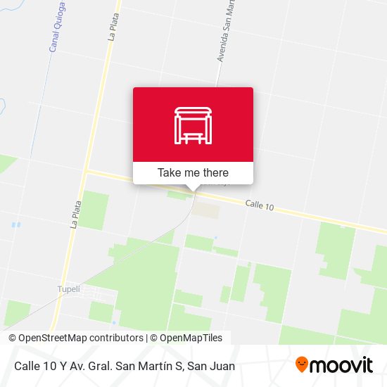 Calle 10 Y Av. Gral. San Martín S map