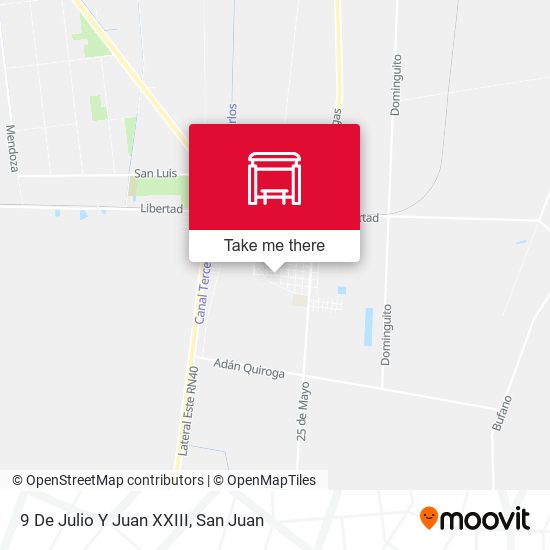 Mapa de 9 De Julio Y Juan XXIII