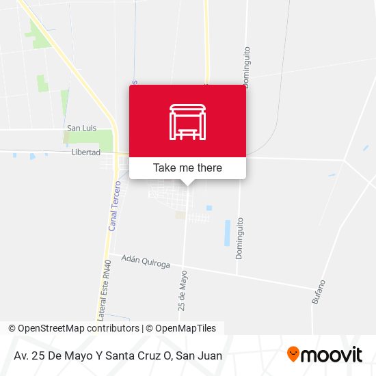 Av. 25 De Mayo Y Santa Cruz O map