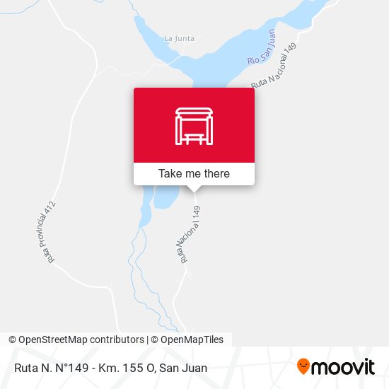 Mapa de Ruta N. N°149 - Km. 155 O