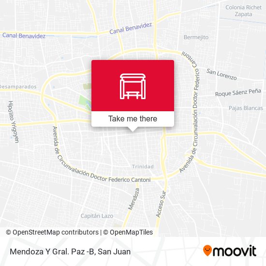 Mapa de Mendoza Y Gral. Paz -B