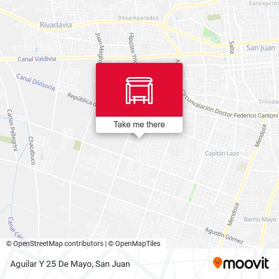 Mapa de Aguilar Y 25 De Mayo